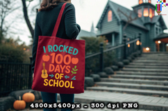 I Rocked 100 Days of School Guitar Sublimation Design Product Image 4