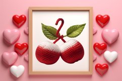 Crochet Valentines Day Clipart, Valentines Day Couplet Product Image 3