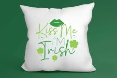 Kiss me i'm irish SVG, Round St. Patrick's Day Svg Product Image 3
