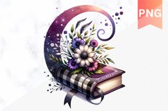 Books Flowers - Clipart PNG Design Product Image 1