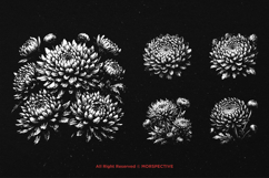 10 Bundle Dark Art Chrysan Flower Bloom Garden Bouquet Product Image 5
