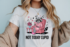 Not Today Cupid Sublimation, Funny Valentine PNG Product Image 3