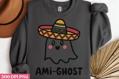 Ami-ghost PNG, Funny Animal Puns Sublimation PNG Product Image 3