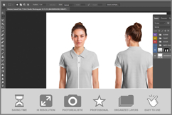 Women Casual Polo T Shirt Studio Moc Product Image 2