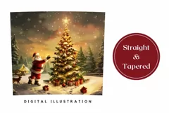 Christmas Tree Tumbler Wrap, Christmas Tumbler Sublimation Product Image 3