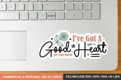 I&#039;ve Got A Good Heart But This Mouth Sticker Design Product Image 1