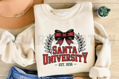 Coquette Santa University Est. 1836 PNG Design Product Image 3
