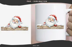 Christmas peeking character png design for T-shirts Product Image 3