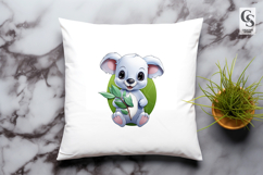 Cute Koala Bear Clipart Sublimation PNG Product Image 2