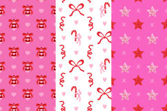 Coquette Christmas Seamless Patterns &amp; Digital Papers Product Image 3