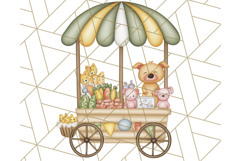 Tiny Zoo Friends Clipart, Cute Cartoon Zoo Animals PNG Product Image 3