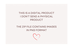 Minimalist Christmas round sticker PNG festive pattern Product Image 3