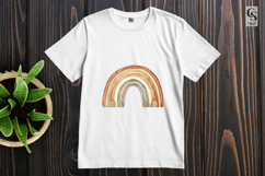 Earth Tone Rainbow Boho Clipart Sublimation PNG Product Image 3