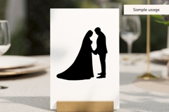 Bride And Groom Wedding Silhouette SVG Product Image 3
