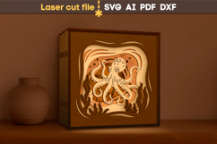 Octopus Box SVG laser cut file for Glowforge Product Image 3