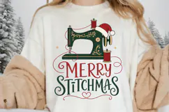 Sewing Christmas PNG, Merry Stitchmas PNG, Vintage Sewing Product Image 2