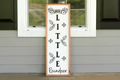 Santa's little reindeer Porch Sign SVG Product Image 2