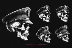 10 Bundle Dark Art Police Skull Head Ghost Demon Zombie Product Image 5