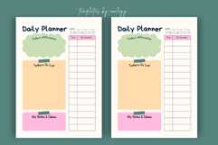 Cute Aesthetic Daily Planner Canva Template | Editable Print Product Image 3