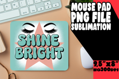 RADIANT mouse mat Sublimation Ideas, Woman Eyes Product Image 1