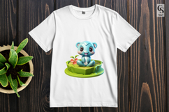 Cute Frog Cartoon Clipart Sublimation PNG Product Image 3