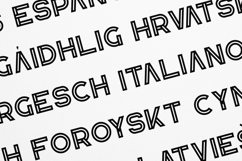 Republiko Outline Retro Display Font Product Image 3