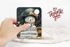 Watercolor Snowman Money Card Designs, Christmas Gift Card Product Image 3