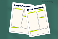 Cute Daily Planner Canva Template | Printable Daily Schedule Product Image 2