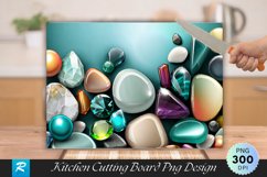Multicolor Stones Cutting Board Sublimation Design Product Image 1