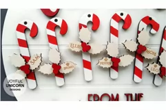 Merry Christmas Welcome sign SVG, Christmas Family Name sign Product Image 3
