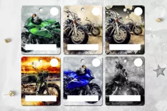 Watercolor Motorcycle | Bike Money Card Sublimation designs Product Image 3