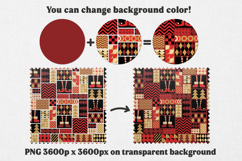 Cute Christmas Digital Paper Geometric Pattern Background Product Image 3