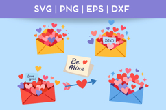 Love Letter Envelopes Bundle SVG | Valentine's Day SEPARATE Product Image 2