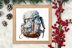 Winter Hiking Clipart Sublimation, Christmas PNG Product Image 3