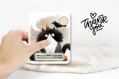 Cartoon Cat Money Card, Printable Halloween Money Card Product Image 3