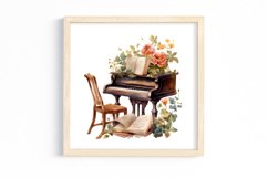 Vintage Floral Writing Clipart Product Image 3