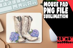 Watercolor Blossom Mousepad Sublimation PNG Product Image 1