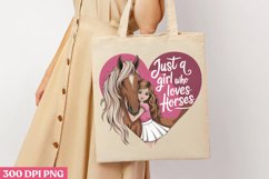 Just a Girl Who Loves Horses PNG Product Image 3