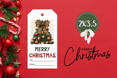 Leopard Christmas Tree Gift Tags, Christmas Tags Designs Product Image 3