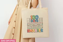 100 Days Smarter PNG, 100 Days Of School Sublimati Product Image 3