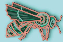 Cicada SVG Multilayer / Cicada 3D mandala/ Cicada paper cut Product Image 3