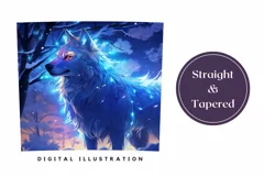 Christmas Tumbler Sublimation, White Wolf Tumbler Wrap Product Image 3