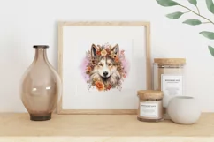 Watercolor Dog Illustration, Dog Sublimation PNG, Pet PNG Product Image 2