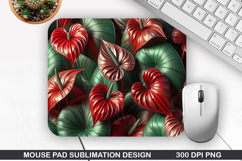 3D Flowers Mouse Pad Sublimation, Flowers Mouse Pad PNG Product Image 1