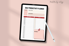 Daily Productivity Planner Template Canva Editable,Printable Product Image 3