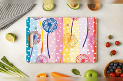 Rainbow Dandelions Cutting Boards sublimation Design Product Image 3