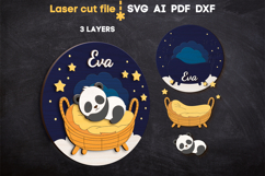 Baby Name Sign Bundle SVG laser cut files for Glowforge Product Image 3