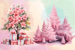 Watercolor Christmas tree clipart Bundle, Christmas PNg Product Image 4