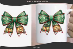Christmas winter bow png design for T-shirts Product Image 3