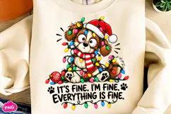 It's Fine I'm Fine Everything is Fine PNG, Christmas PNG Product Image 3